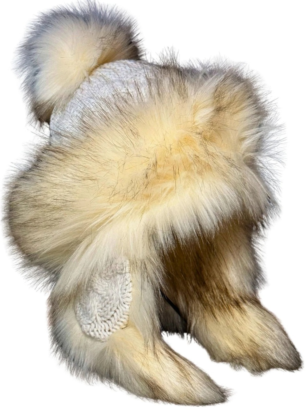Alaskan Bayka Luxury Faux Fur Cream Winter Hat - Apres Ski - OS - NWT!